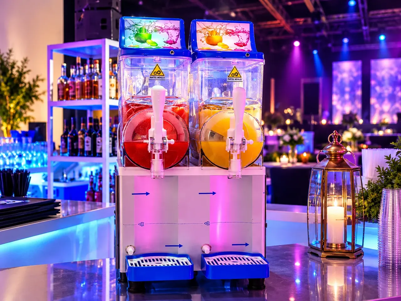 Dispensadores bebidas raspados · Truca Eventos
