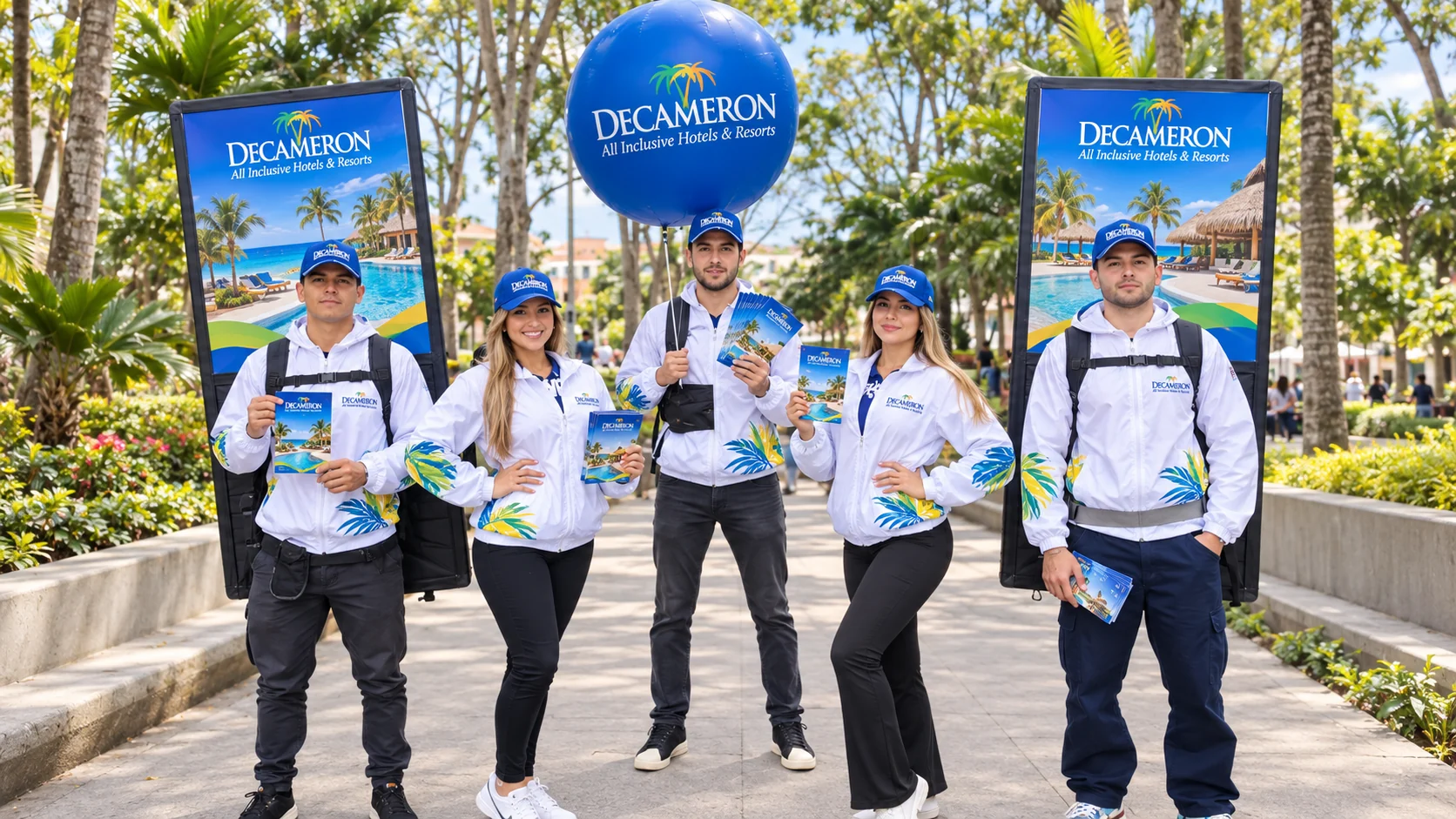 Equipo de promotores en evento al aire libre · Truca Eventos