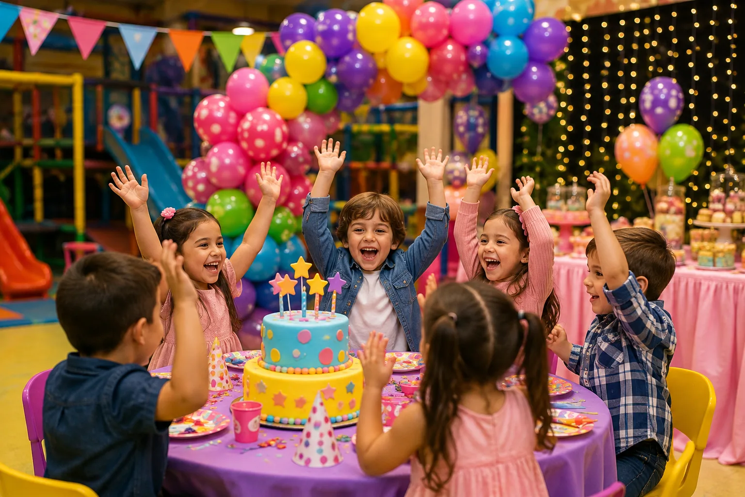Celebración infantil con juegos y decoración · Truca Eventos